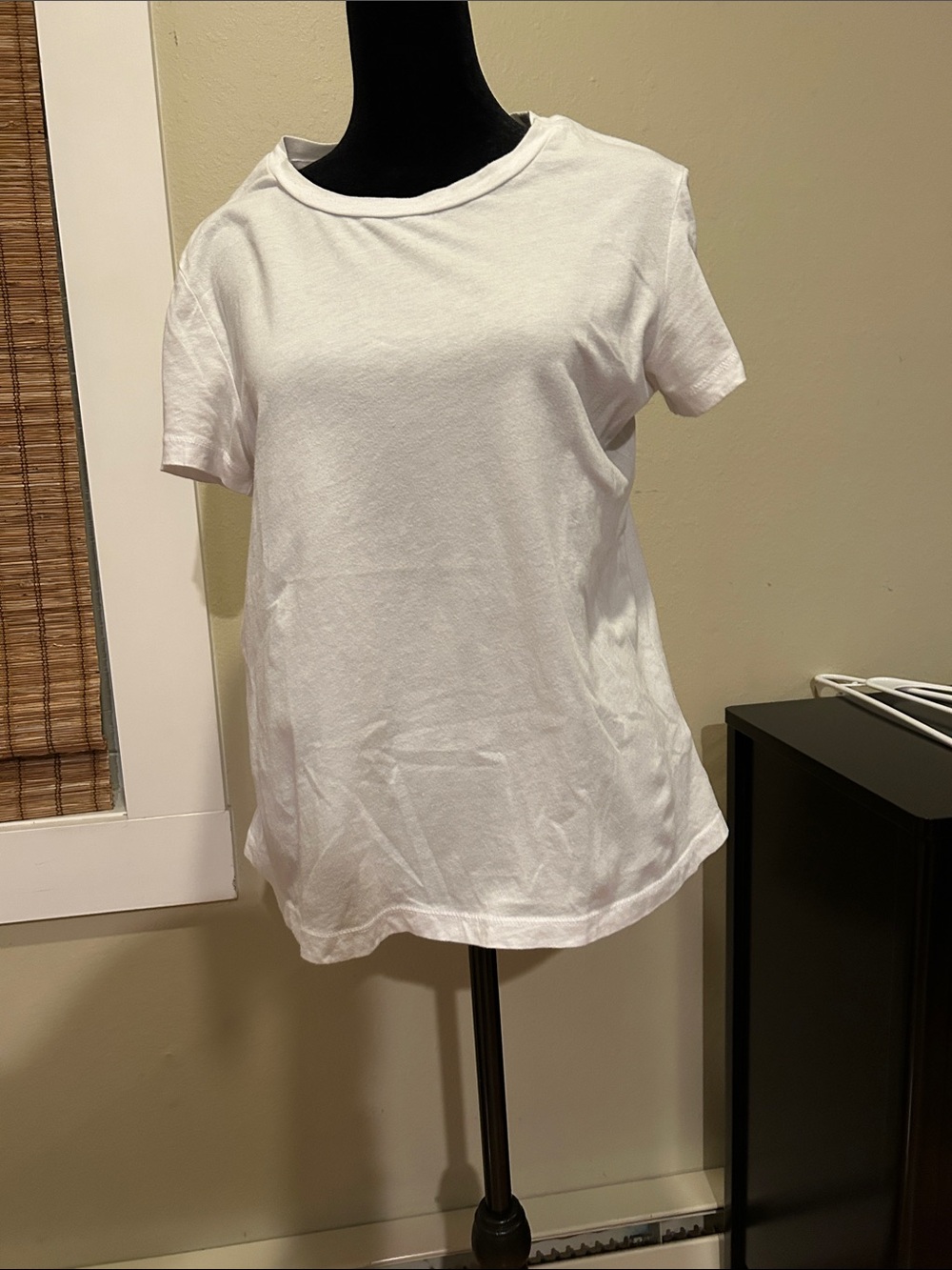 James Perse White Short Sleeve Crewneck Tee